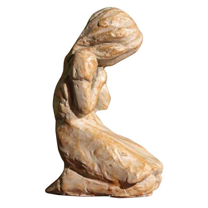 Kalsten | Sweet Hour of Prayer, beautiful hand-cast inspiring sculpture of a praying woman