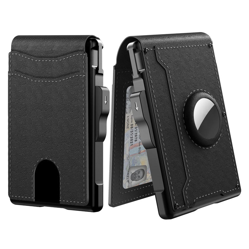 Kalsten | Men's Business Style PU Leather Card Slots for AirTag