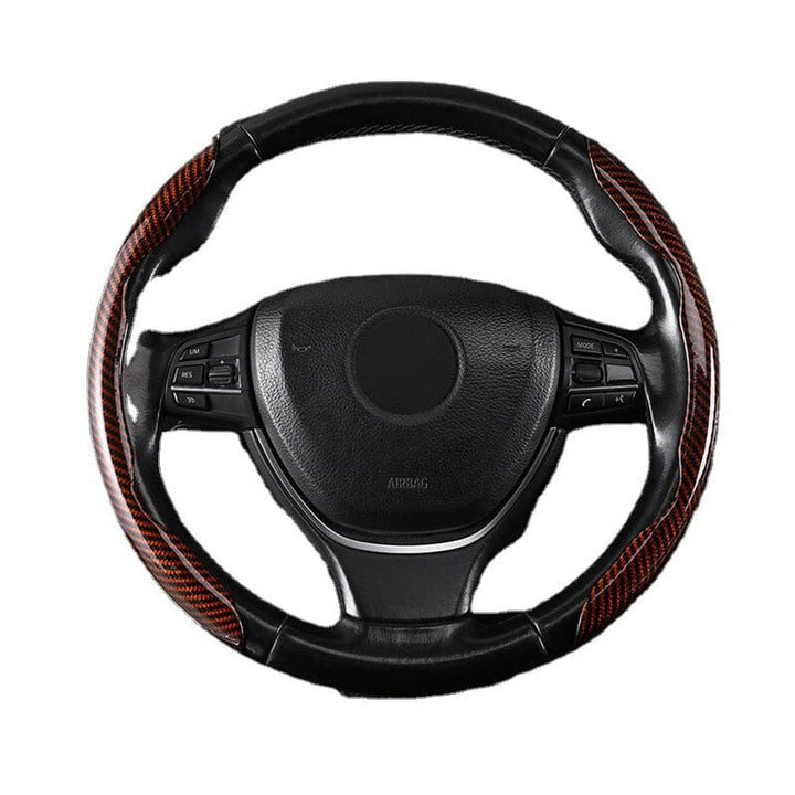 Kalsten | Universal Laser Carbon Fiber Pattern Steering Wheel Cover