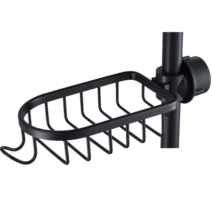Kalsten | Shower holder for Shampoo & Soap – Stainless Aluminium – Silver or Black – No Drilling