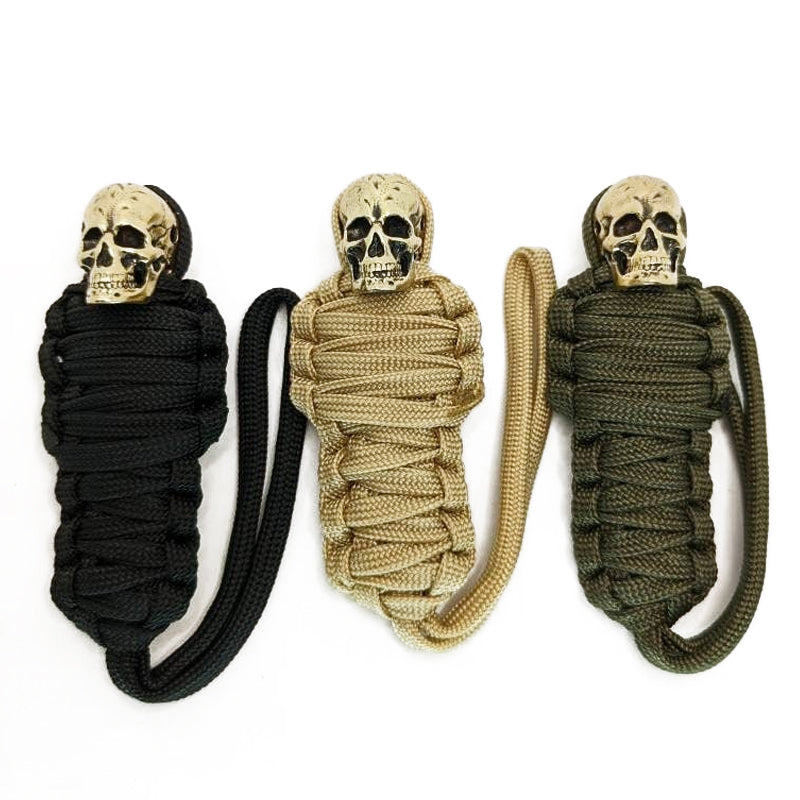 Kalsten | Paracord Keychain Mummy Brass Skull