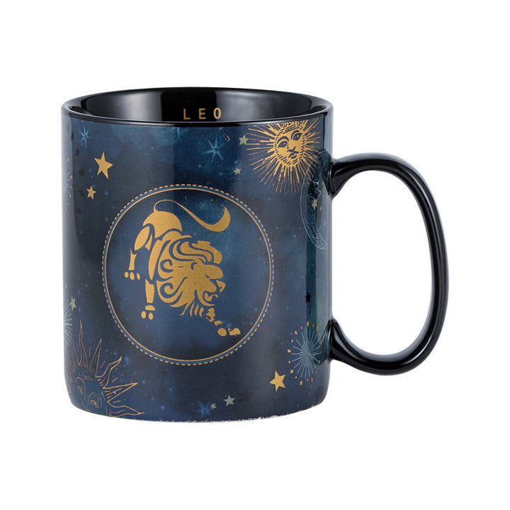 12 Constellations Mug Cobalt Blue Ceramic Coffee Mug | Kalsten