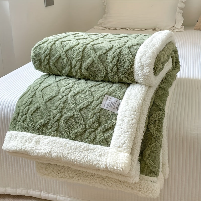 Stylish Reversible Fleece Blanket for Ultimate Comfort and Warmth Kalsten