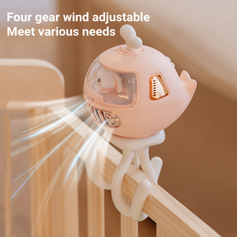 Cartoon Safety Bladeless Stroller Fan | Kalsten