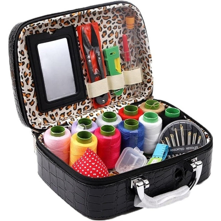 Kalsten | CraftVault Portable Sewing Kit in Faux Leather Case