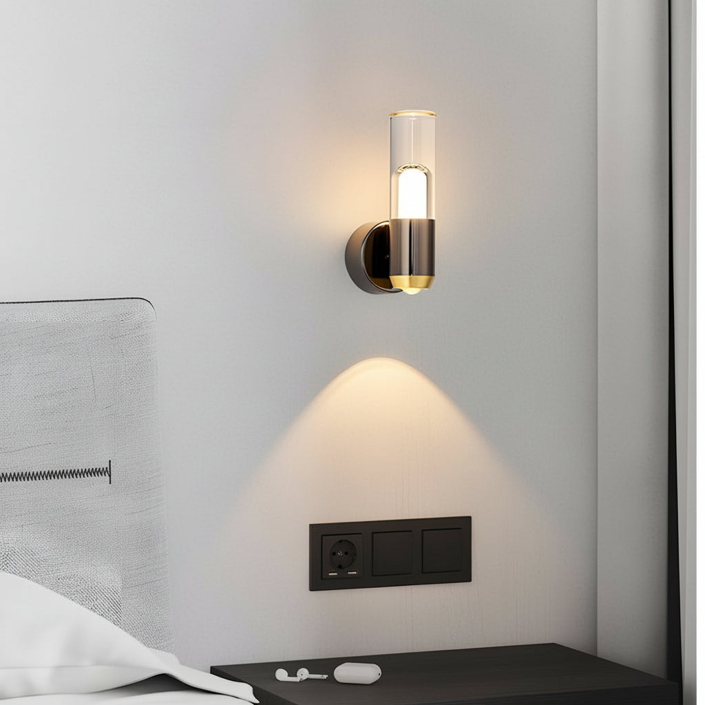 Dimmable Acrylic LED Wall Sconce Modern Strip Gold Black 3-Color | Kalsten
