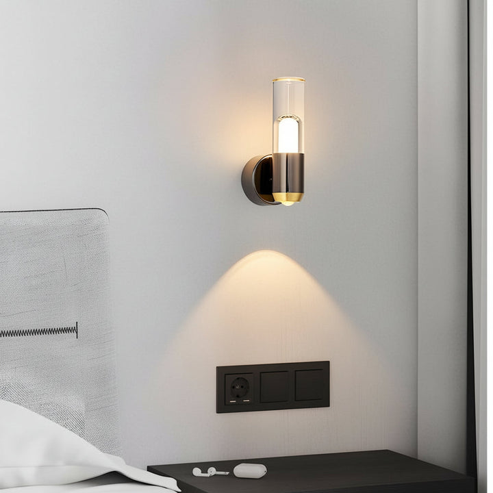 Dimmable Acrylic LED Wall Sconce Modern Strip Gold Black 3-Color | Kalsten