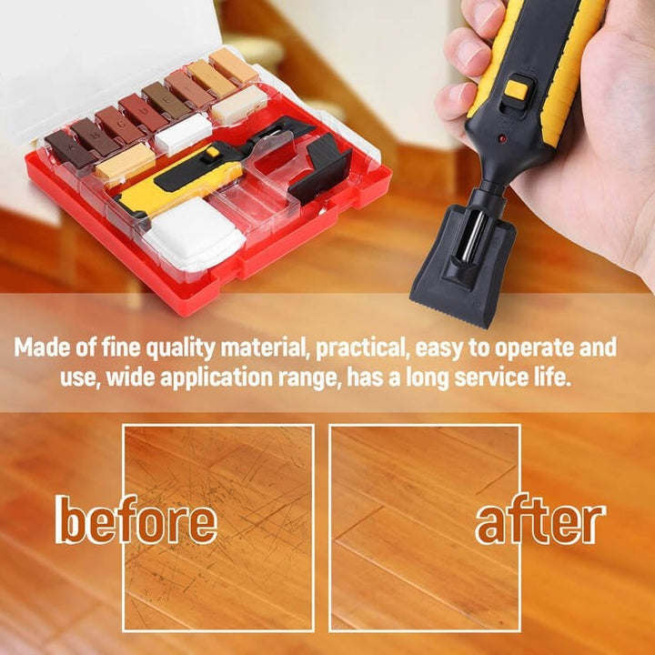Kalsten | Wood Surface Repair Kit | 11 Wax Blocks & Heat Pen | Furniture, Floors & Cabinets