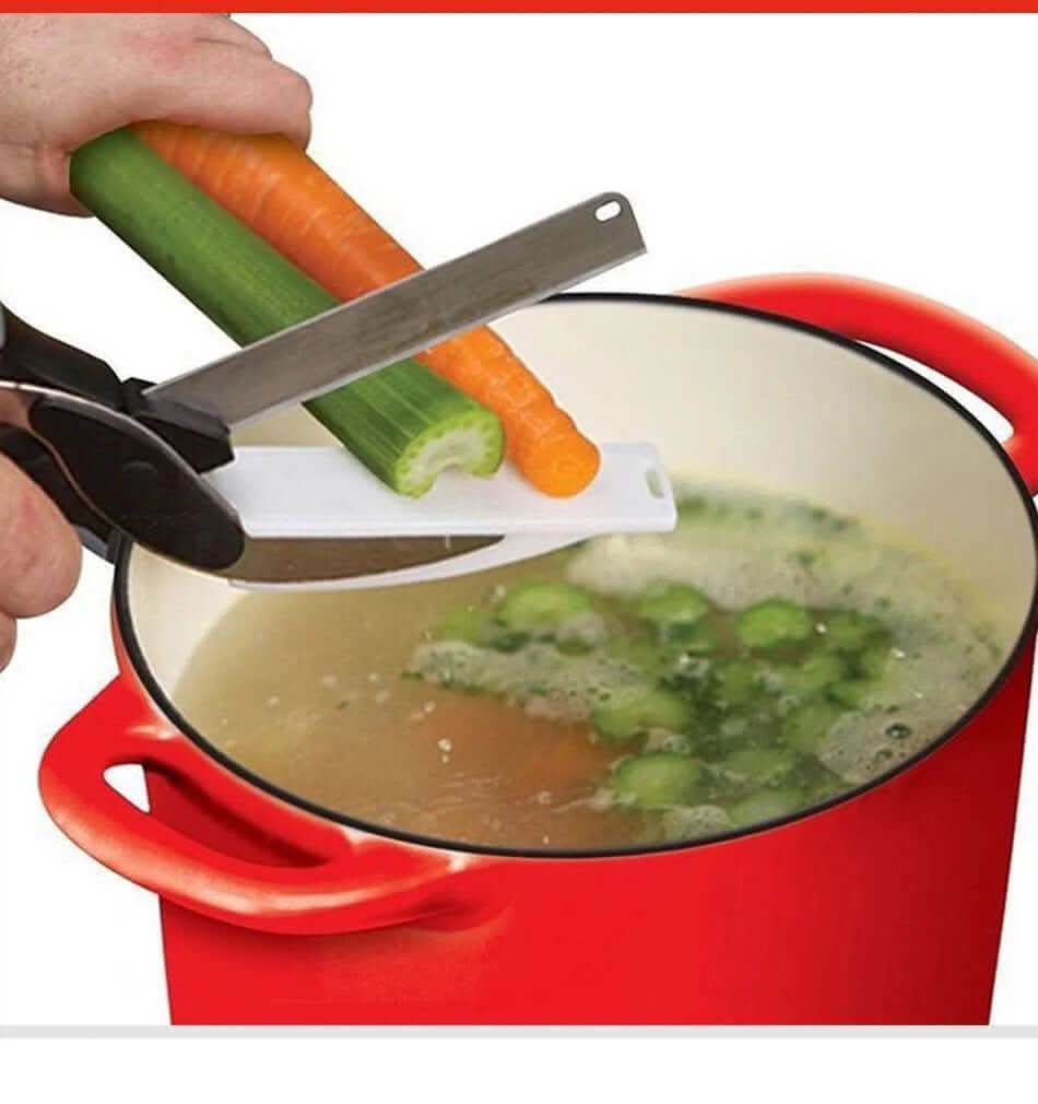 Kalsten | 2-in-1 Kitchen Knife with Built-In Cutting Board