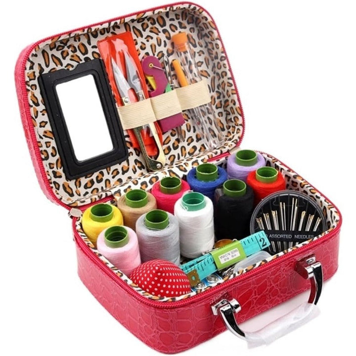 Kalsten | CraftVault Portable Sewing Kit in Faux Leather Case