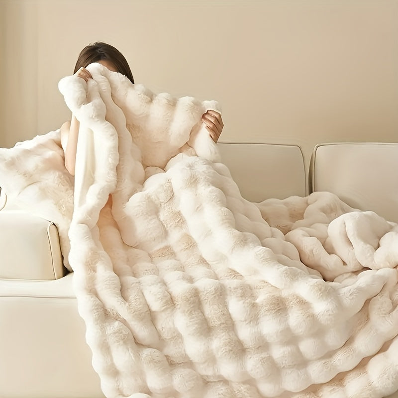 Elegant Rabbit Fleece Blanket - Luxury and Durable Kalsten