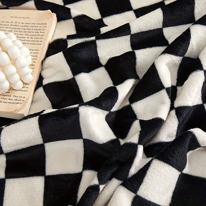 Kalsten | Classic Check Blanket – Soft and Warm Blanket for Sofa and Bedroom