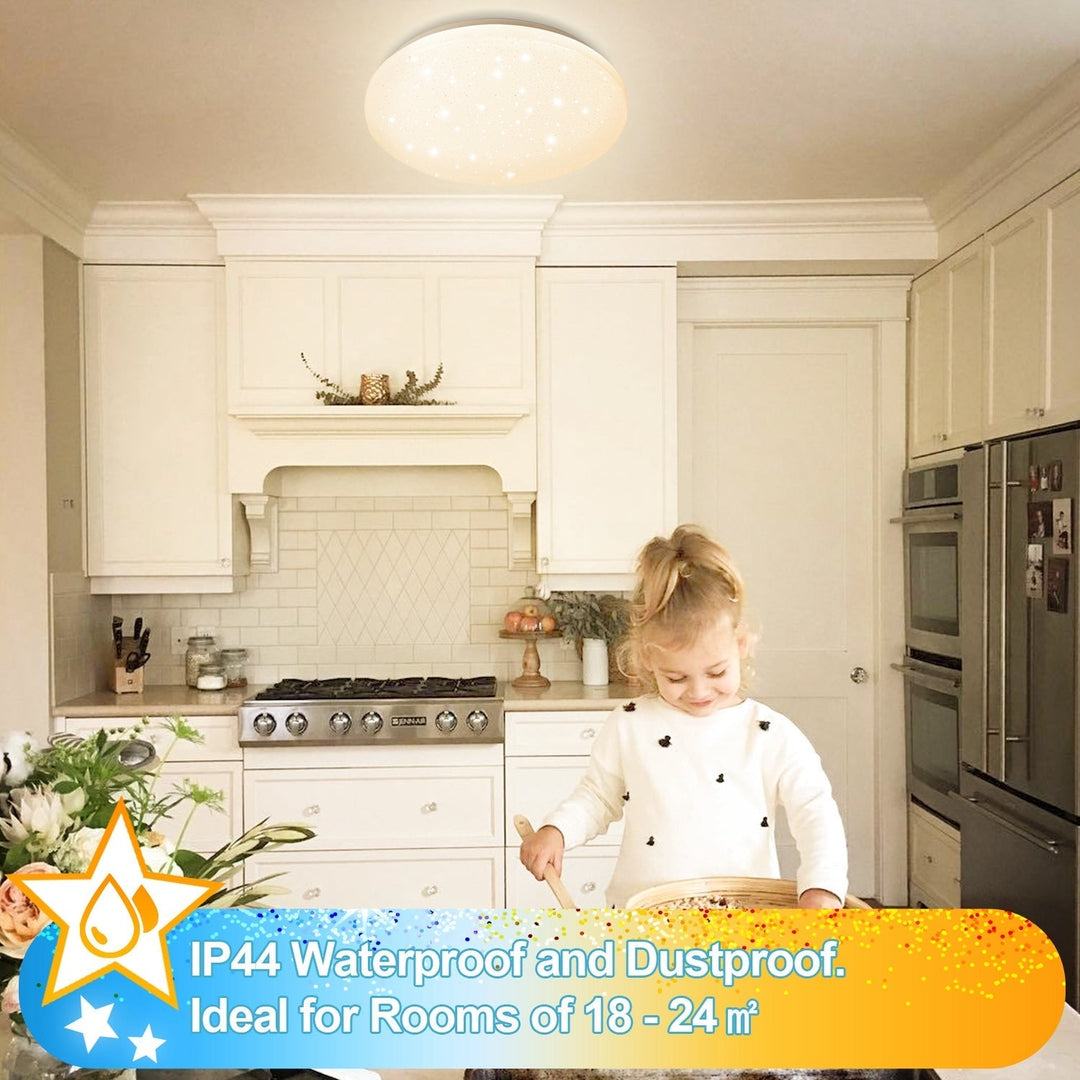 24W LED Ceiling Light Dimmable with Starry Sky Effect | Kalsten