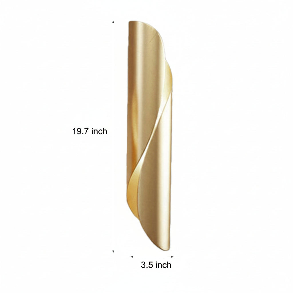 Nordic Wall Sconce Linear Arc Iron Black Gold G9 50cm / 20in Industrial Hallway Bedside Light | Kalsten