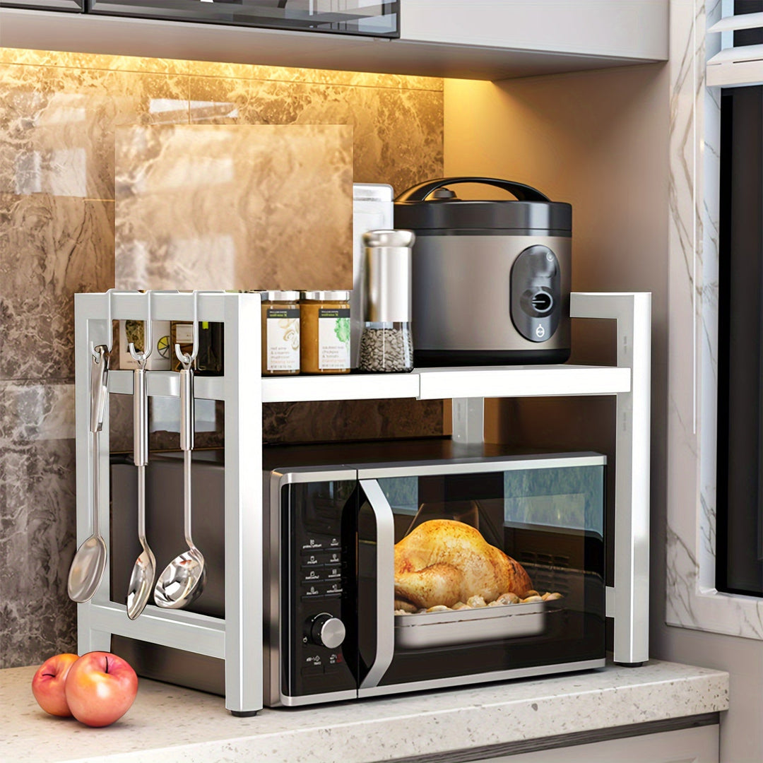 Expandable Microwave Shelf 2 Levels | Kalsten