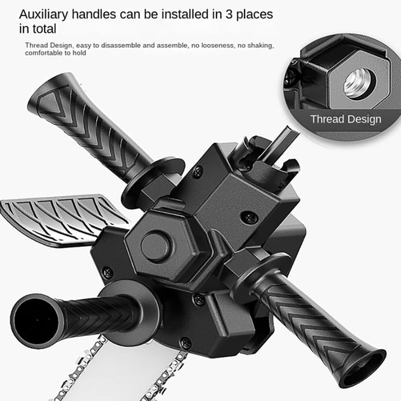 Drill-to-Chainsaw Conversion Attachment – 6 Inch