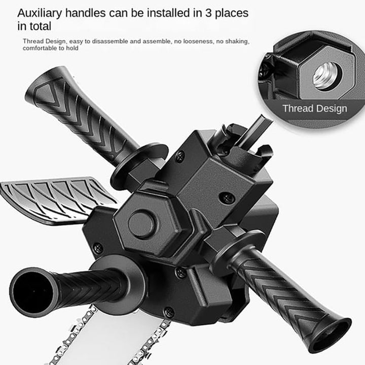 Drill-to-Chainsaw Conversion Attachment – 6 Inch