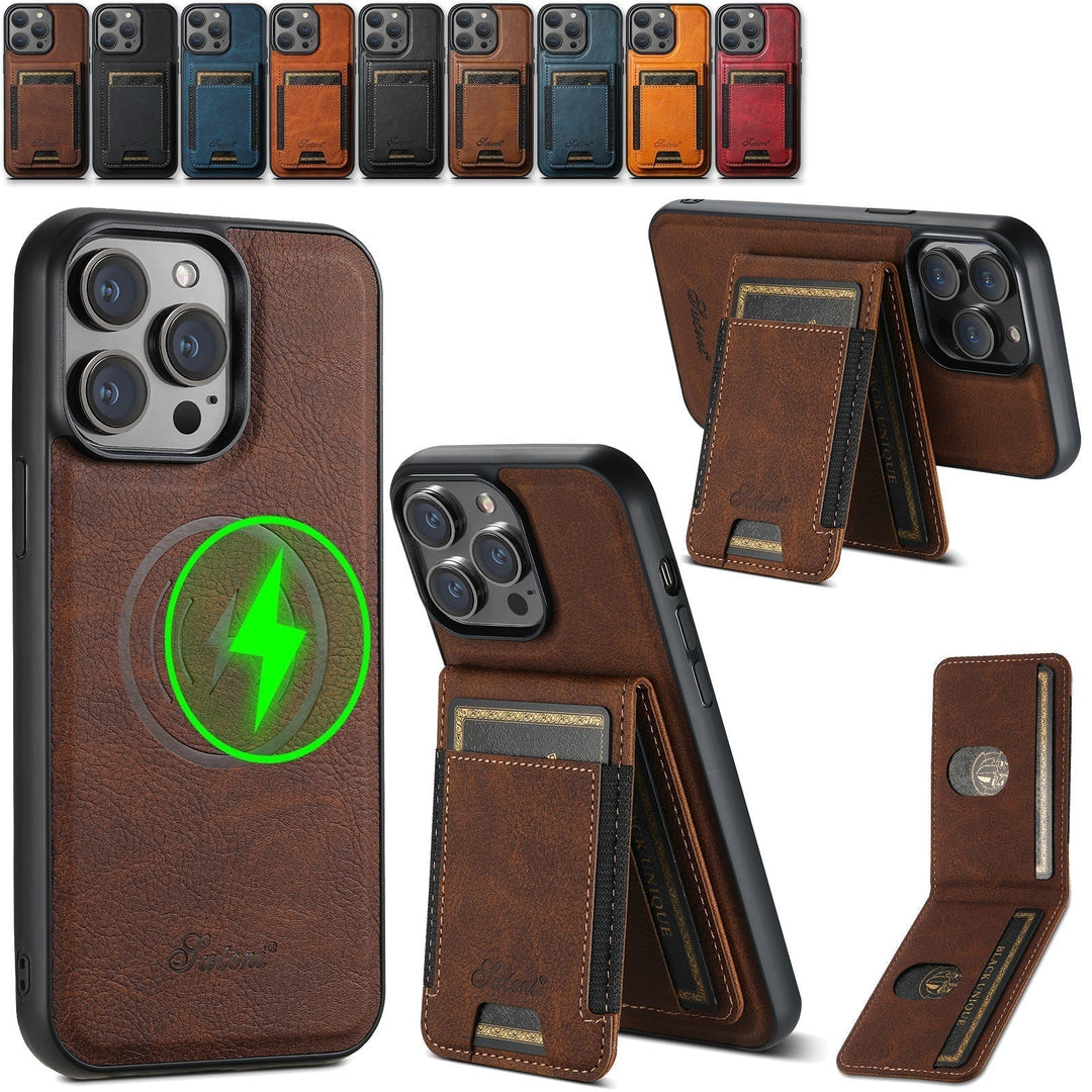 Kalsten | Leather phone case with card holder and MagSafe compatibility