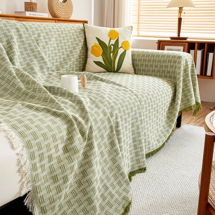 Kalsten | Large Sofa Cover with Reversible Pattern Stylish Protection