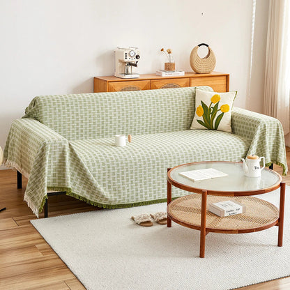 Large Sofa Cover with Reversible Pattern – Stylish Protection