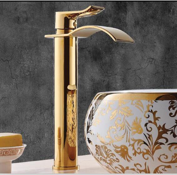 BowLift | Vanity faucet waterfall faucet brass vanity faucet mixer tap