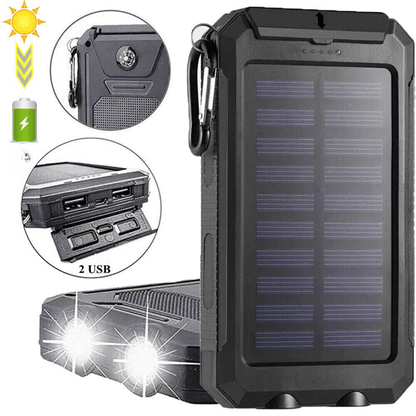 Skanto | Waterproof Shockproof Solar Battery 10 000 mAh | Solar Rechargeable