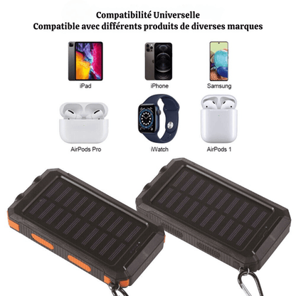Skanto | Waterproof Shockproof Solar Battery 10 000 mAh | Solar Rechargeable