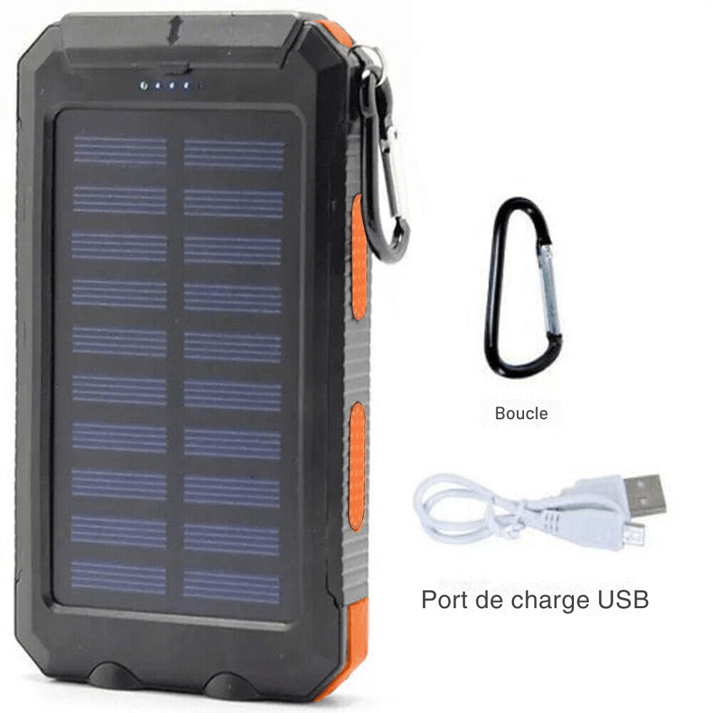 Skanto | Waterproof Shockproof Solar Battery 10 000 mAh | Solar Rechargeable