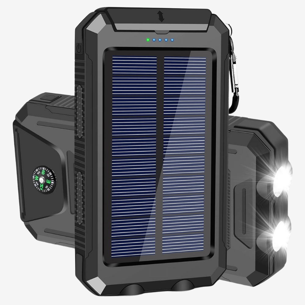 Skanto | Waterproof Shockproof Solar Battery 10 000 mAh | Solar Rechargeable