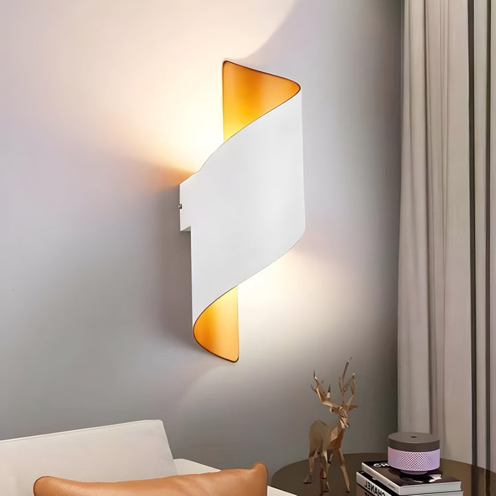 SpiralGlow Light - Nordic waterproof metal spiral LED wall lamp | Kalsten