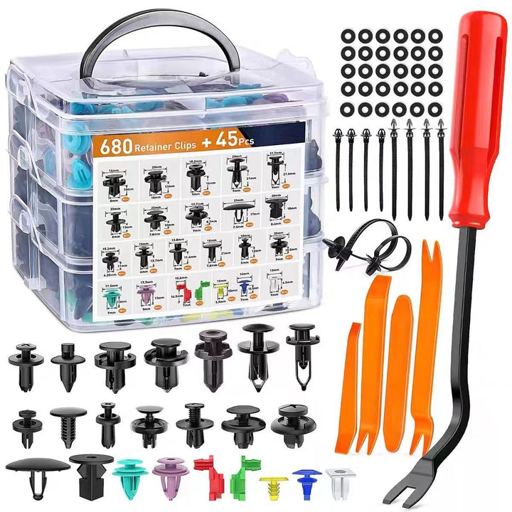 Car Fastening Clips Set 680 Pieces | Kalsten