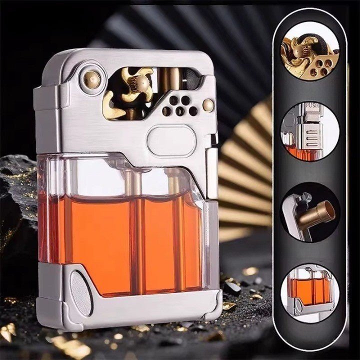 Clear Tank Metal Kerosene Lighter | Kalsten