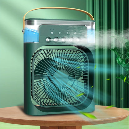 1pc Portable Air Conditioner, Household Small Air Cooler, Hydrocooling Fan, Portable Air Adjustment For Office, 3 Speed Air Cooling Fan Humidifier, 5pcs Humidified Spray Heads For Home Appliances | Bowlift