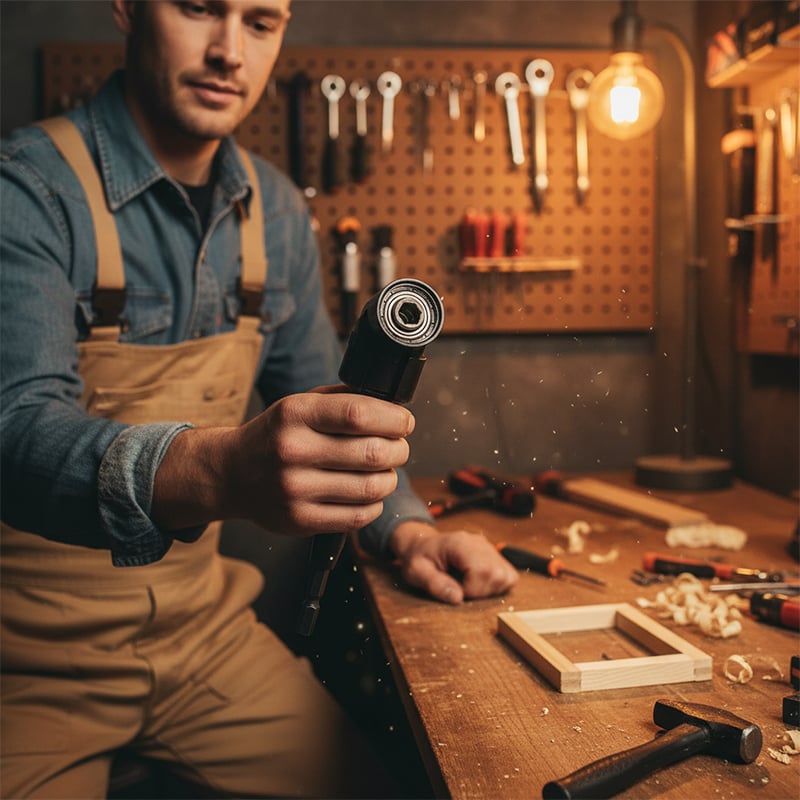 Drill machine angle attachment with accessory set | Kalsten