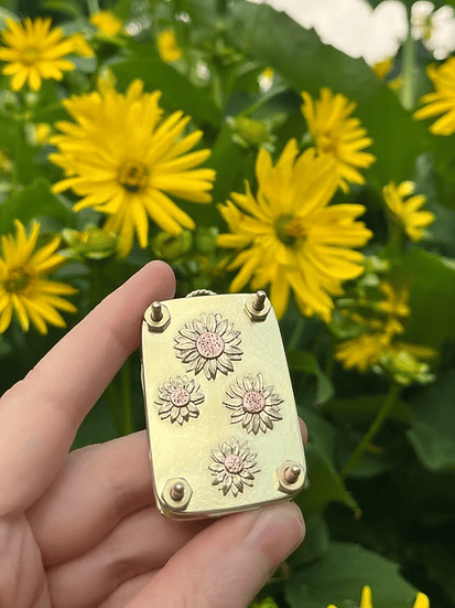 Kalsten | Mini Flower Press | Compact Botanical Keepsake Maker | Portable Craft Tool