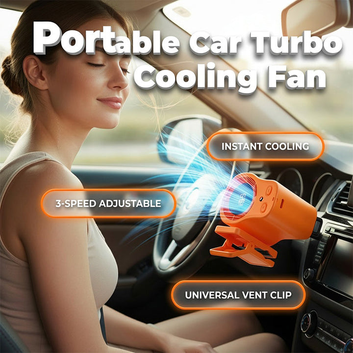 Mini fan with ventilation clip for car and desk | Kalsten