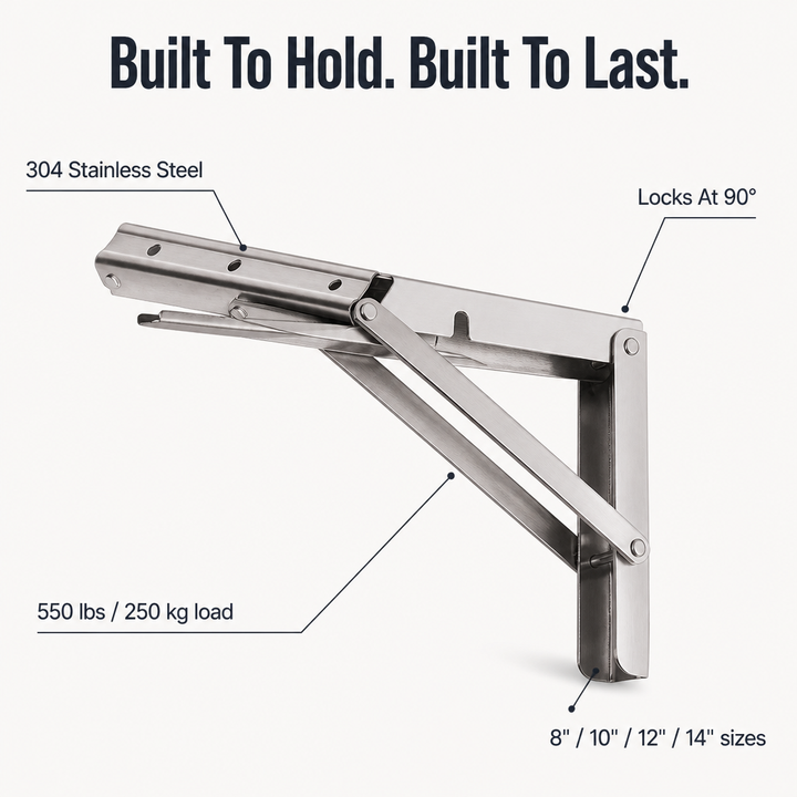 FlexiMount Folding Consoles made of Stainless Steel | Kalsten