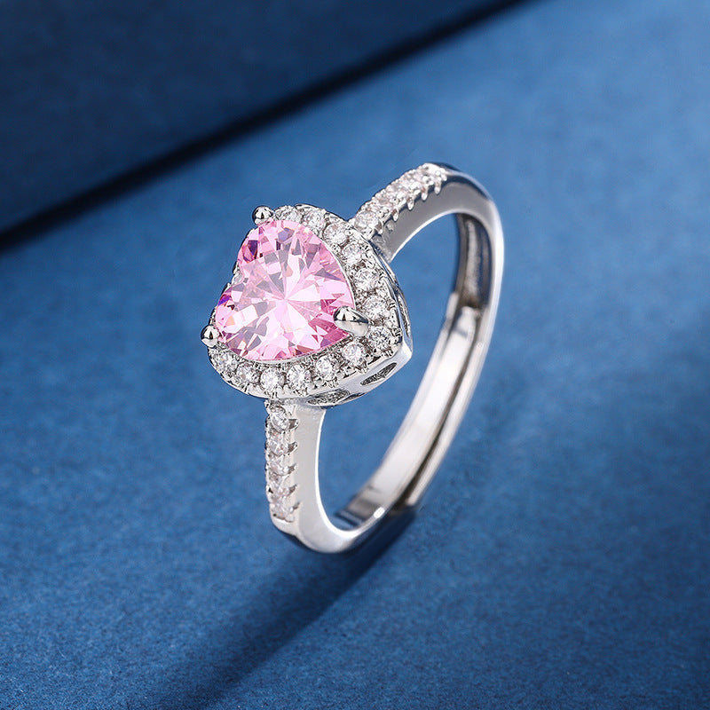 Kalsten | Diamond Love Peach Heart Ring