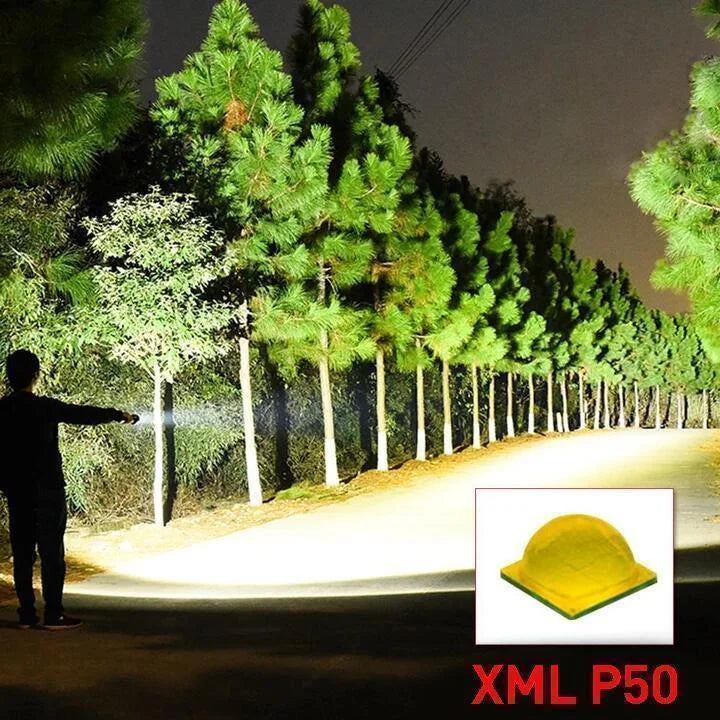Skanto | Powerful 90000 Lumens LED Flashlight – The Best Flashlight for Any Adventure