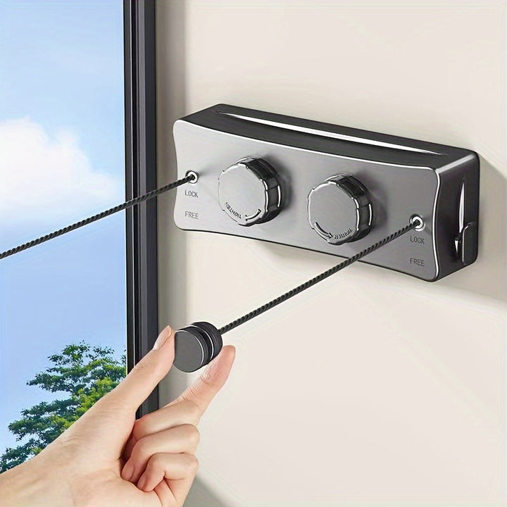 Retractable clothesline stainless steel 5.1 m double line | Kalsten