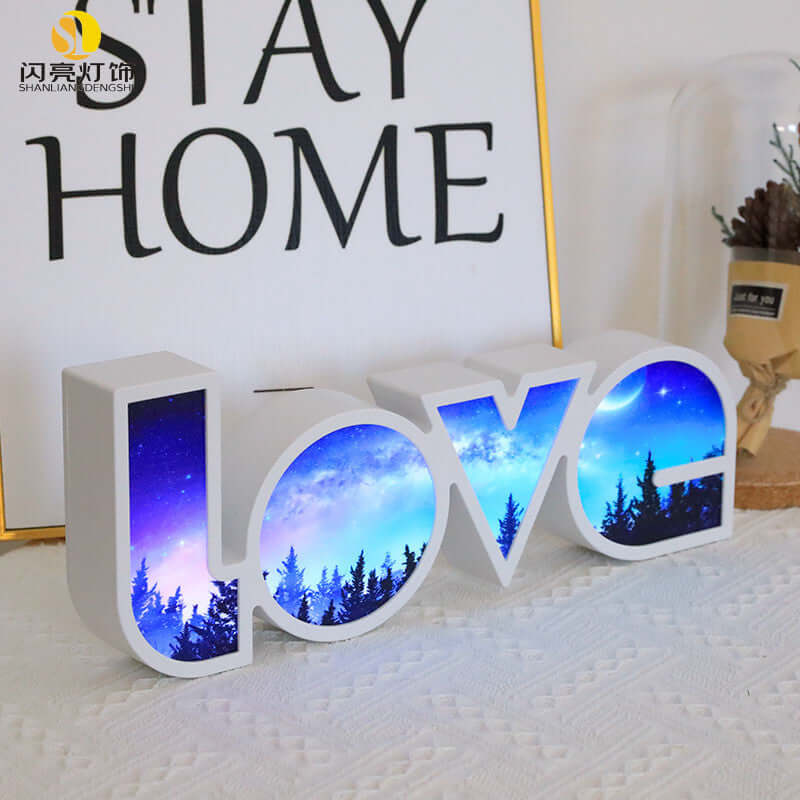 Valentines Day Decor LED LOVE Light Valentines Day Gift For Girlfriend Bithday Wedding Party Decoration Romantic Wedding Decor | Kalsten
