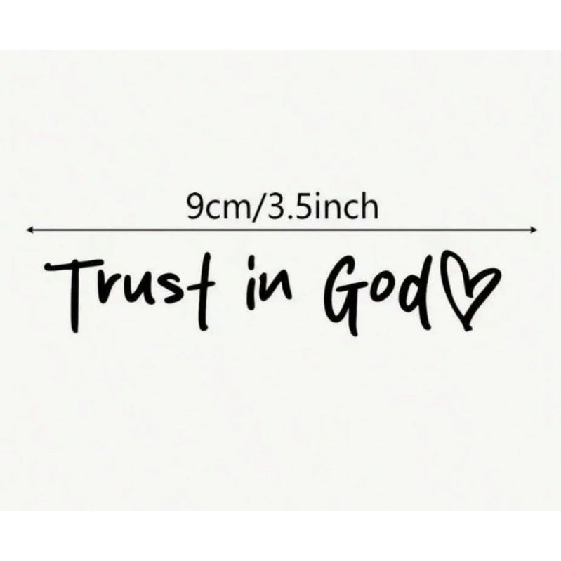 Kalsten | “Trust in God” Rear-View Mirror Decal
