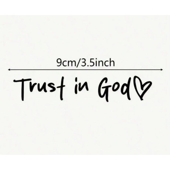 Kalsten | “Trust in God” Rear-View Mirror Decal