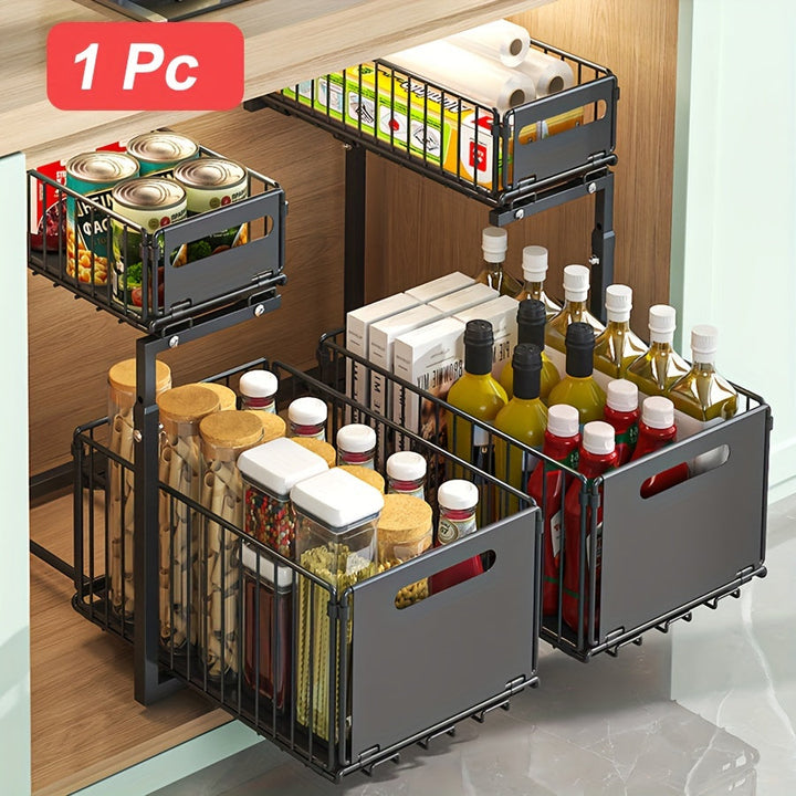 Pull-out Under-Cabinet Organizer 2 Levels | Kalsten