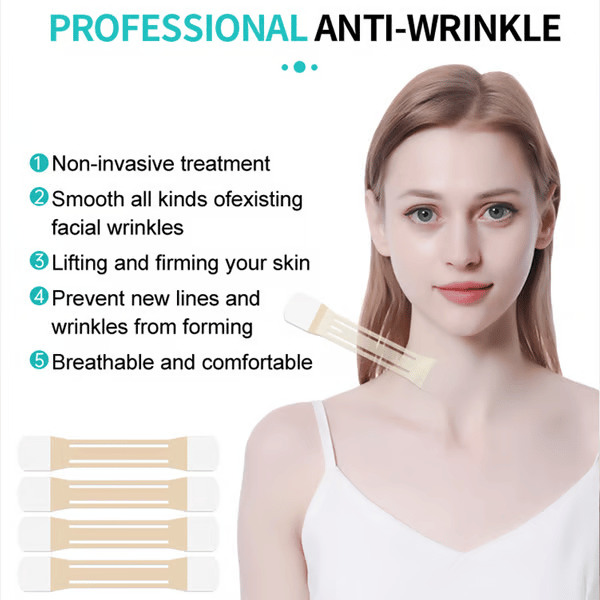 Kalsten | Neck Lifting Tape | Instant Firming & Sculpting Effect | Invisible & Skin-Safe Adhesive