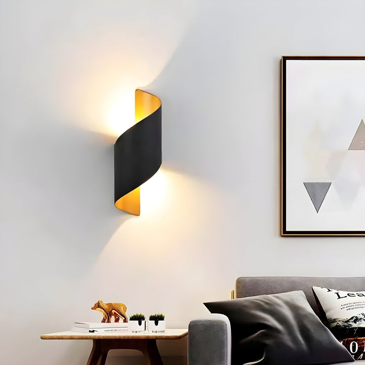 SpiralGlow Light - Nordic waterproof metal spiral LED wall lamp | Kalsten