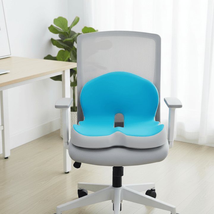 Kalsten | ErgoComfort Seat Cushion – Ergonomic Memory Foam Cushion for Back Support and Comfort