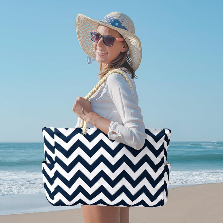 Waterproof Large Tote with Zipped Storage for Work & Play | Kalsten