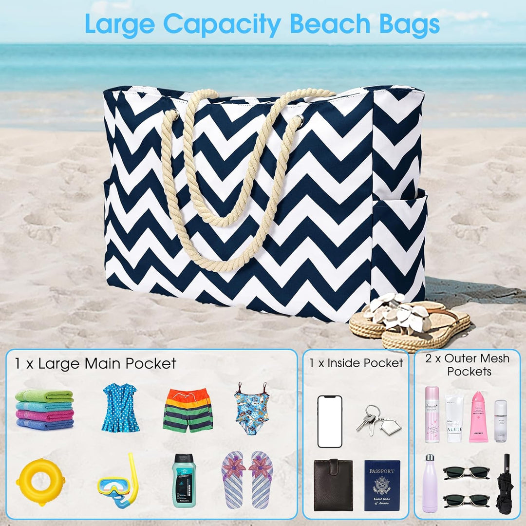 Waterproof Large Tote with Zipped Storage for Work & Play | Kalsten