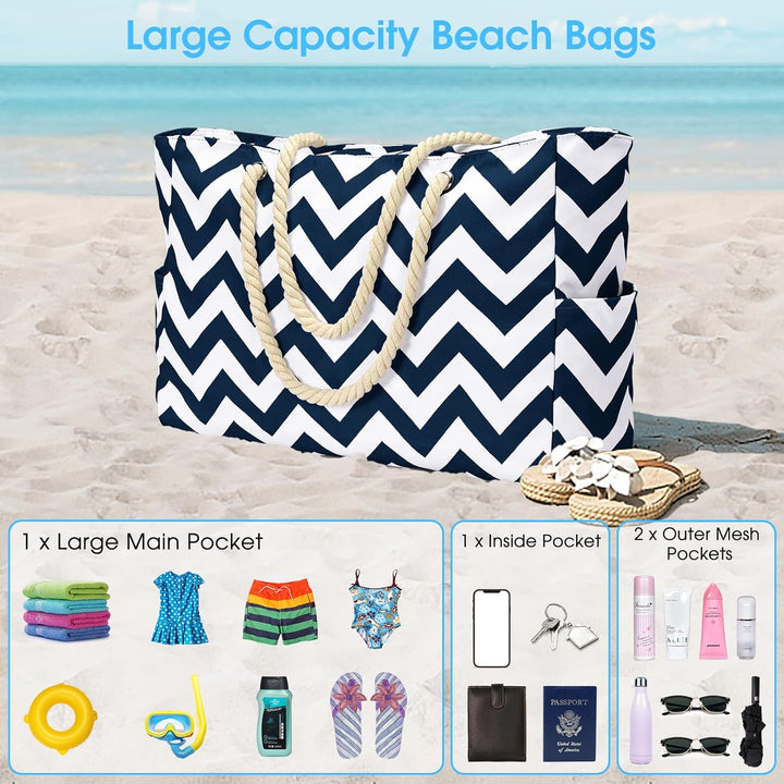 Waterproof Large Tote with Zipped Storage for Work & Play | Kalsten